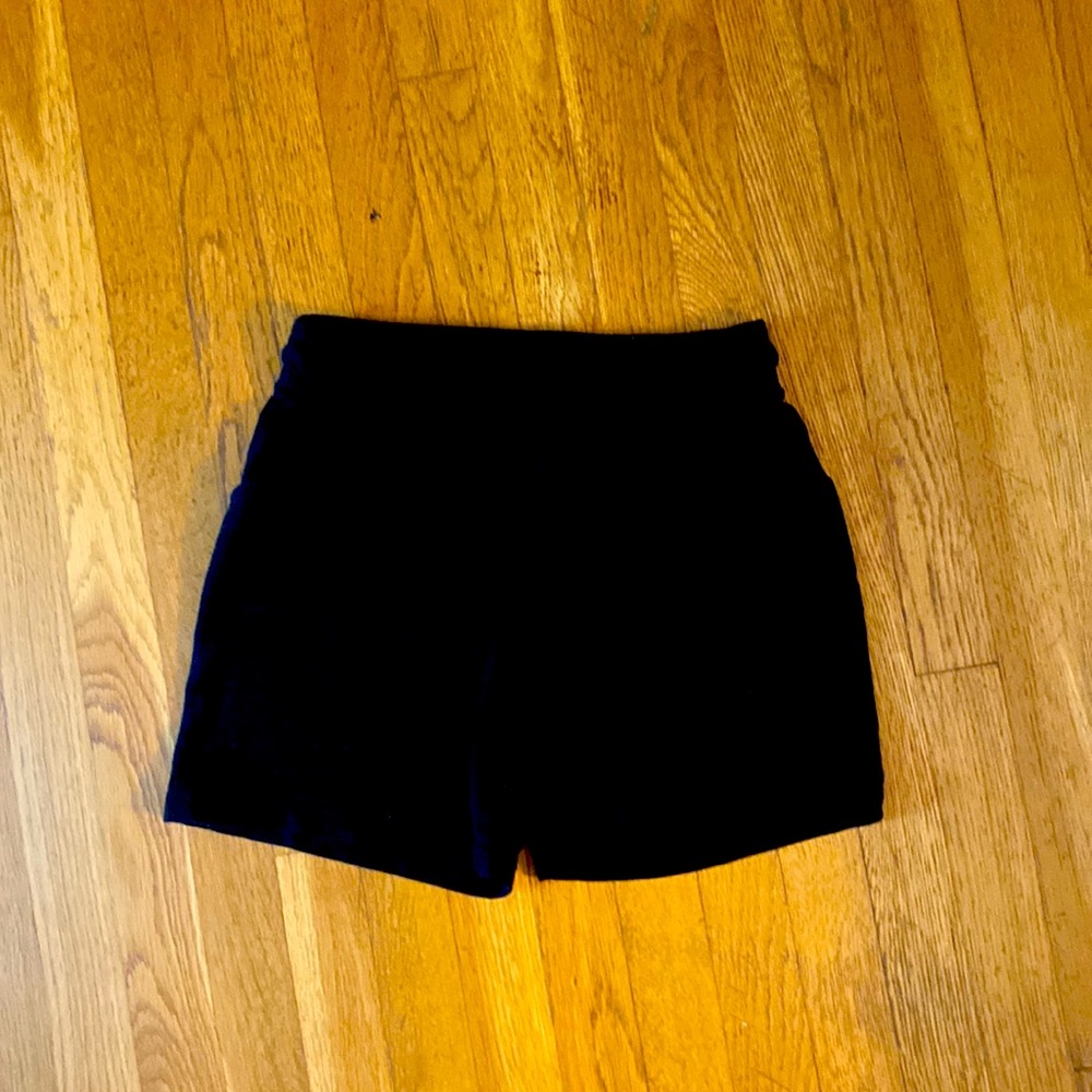 black sweat shorts